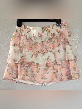 NWT Altar’D State Extreme Mini Skirt with Shorts XL